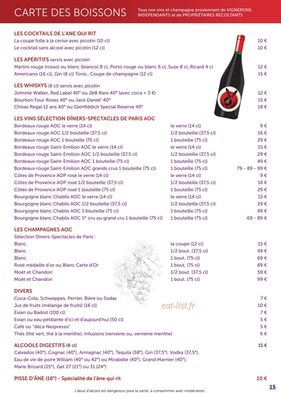 L'Ane qui rit — carte page 15