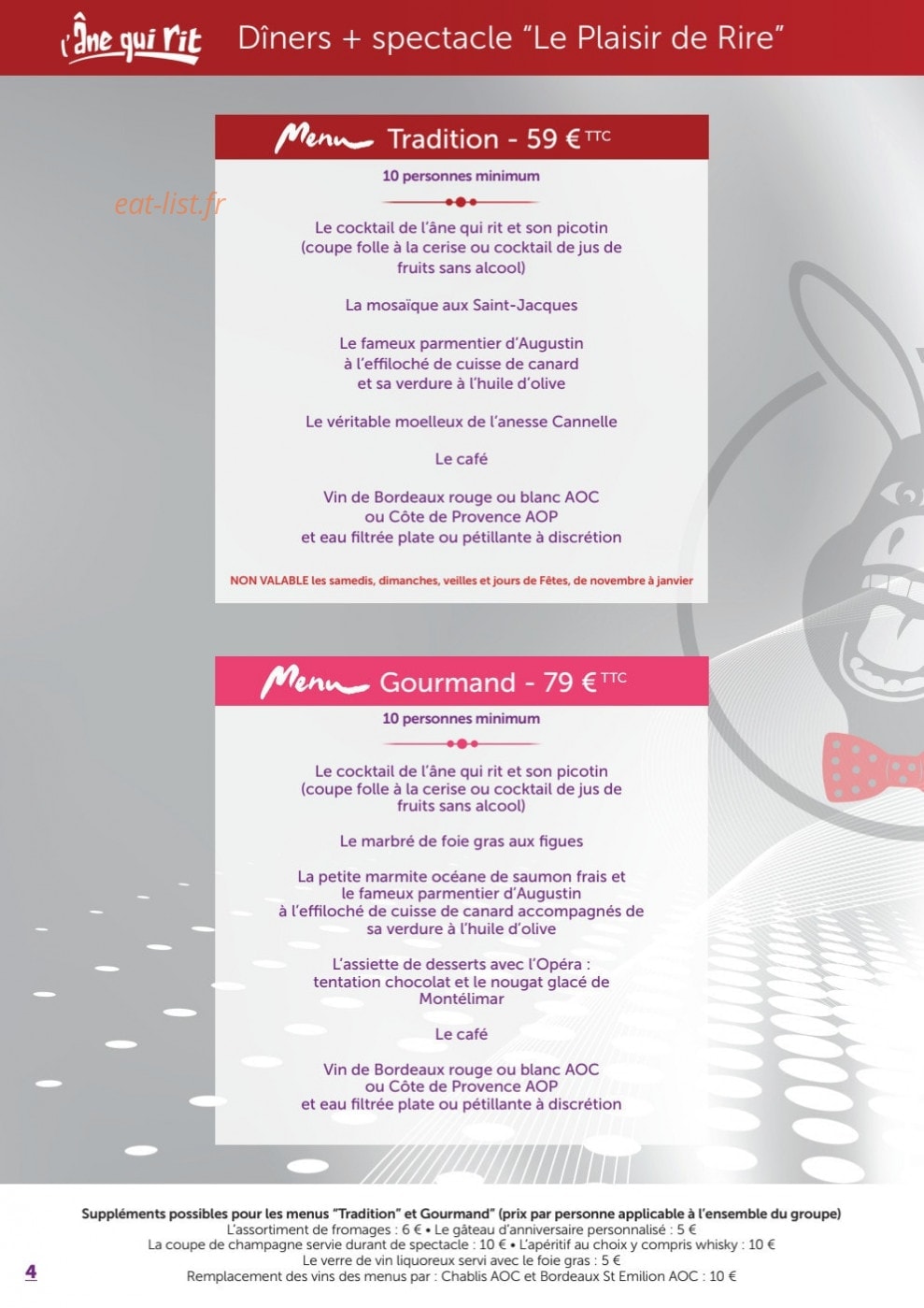 L'Ane qui rit — carte page 4
