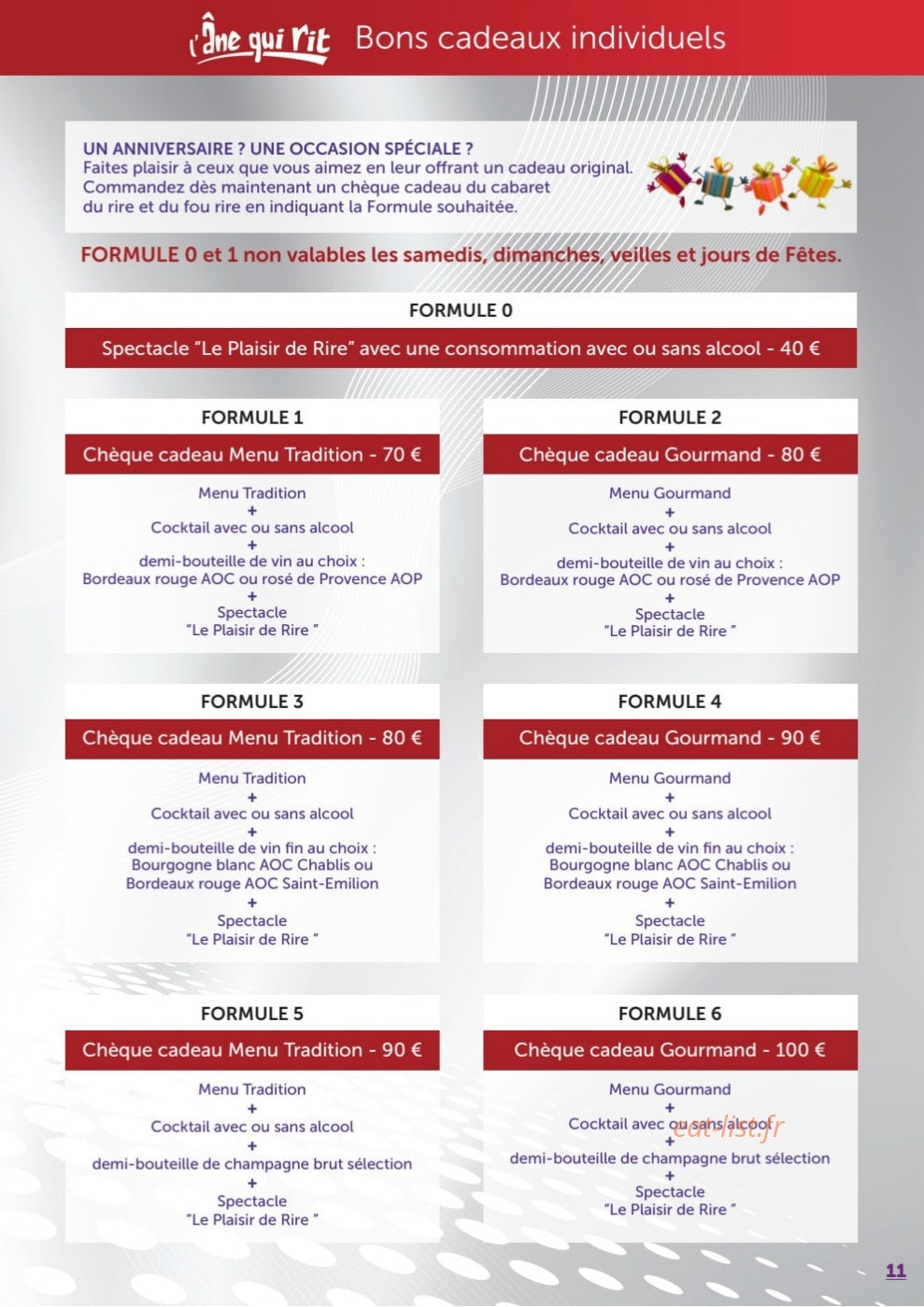 L'Ane qui rit — carte page 11