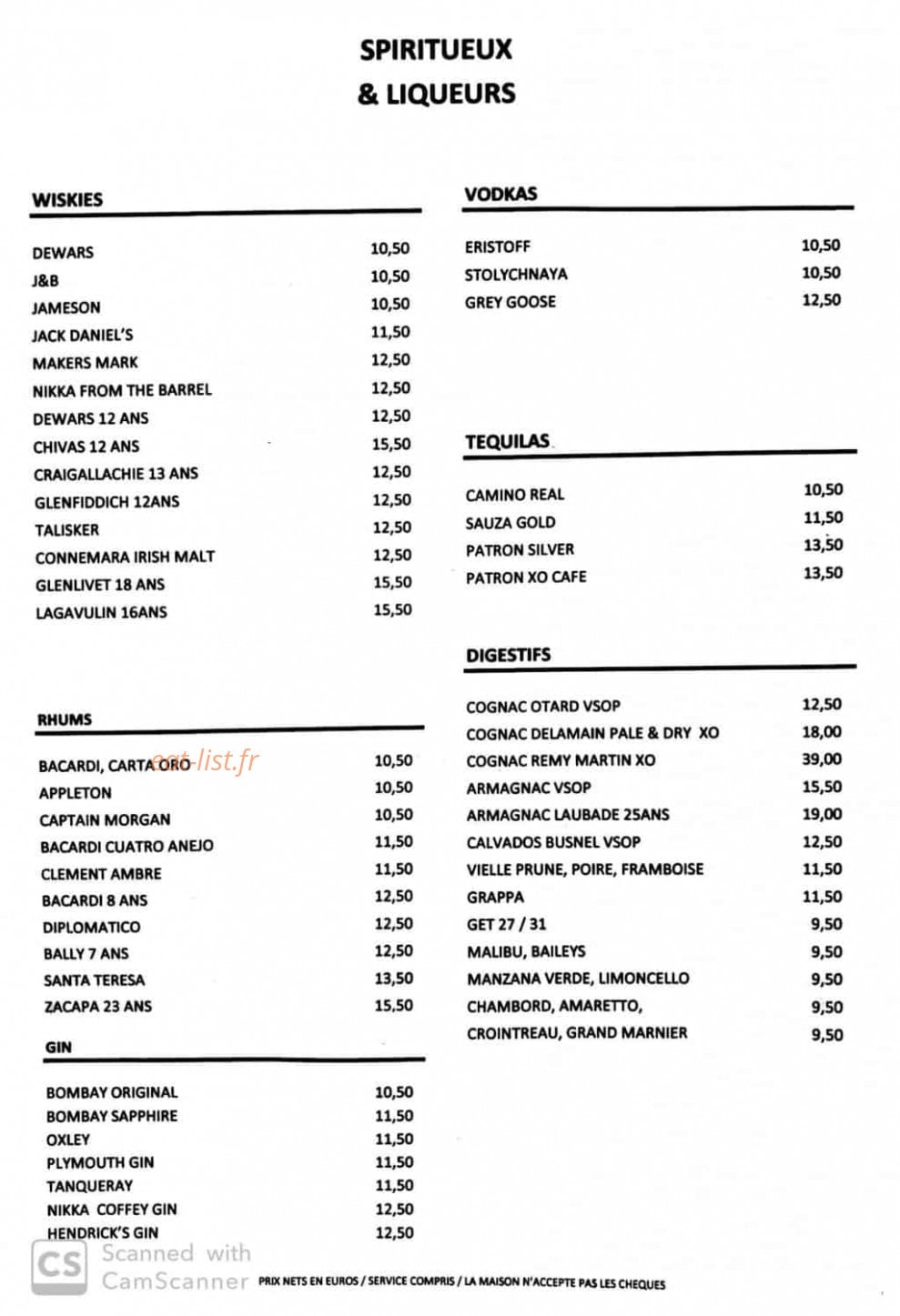 L'Endroit Batignolles — carte page 4