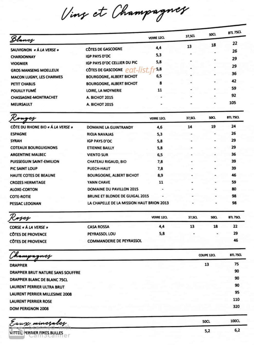L'Endroit Batignolles — carte page 2