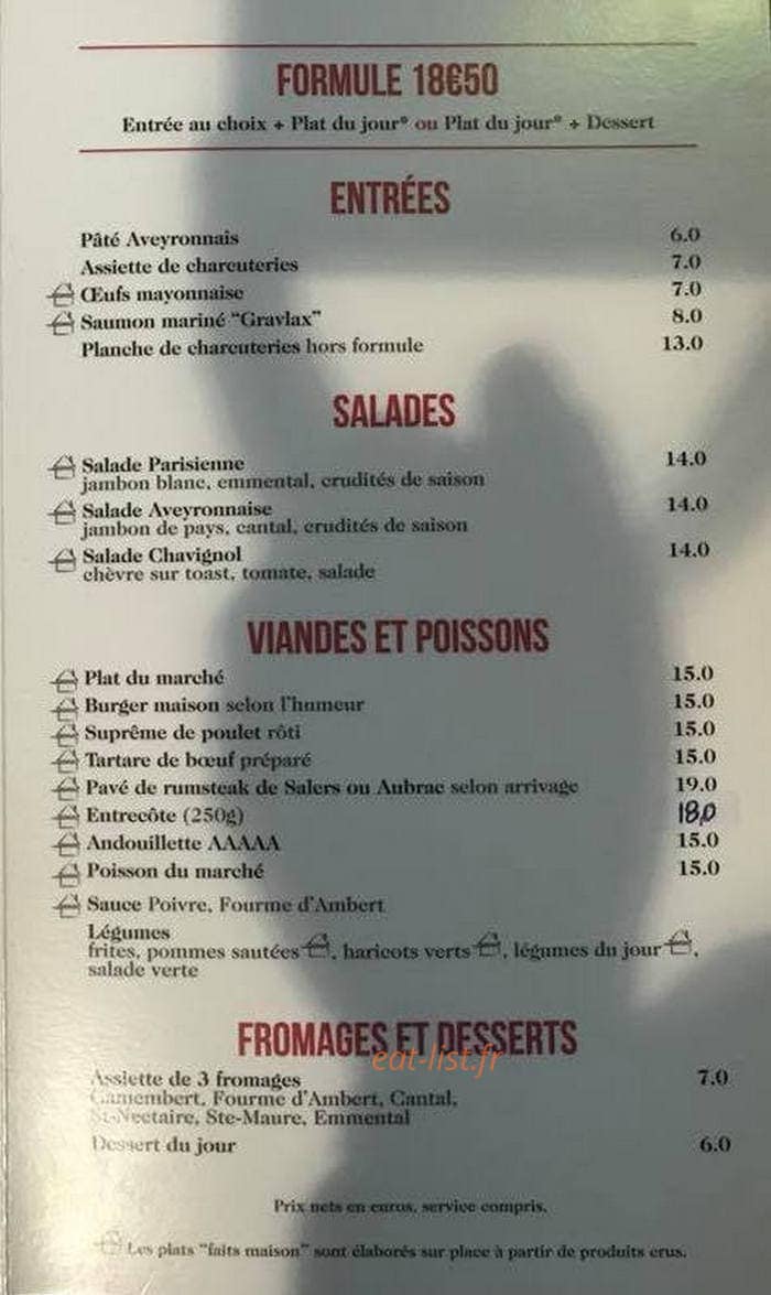 La Brasserie du Lycée Carnot — carte page 2