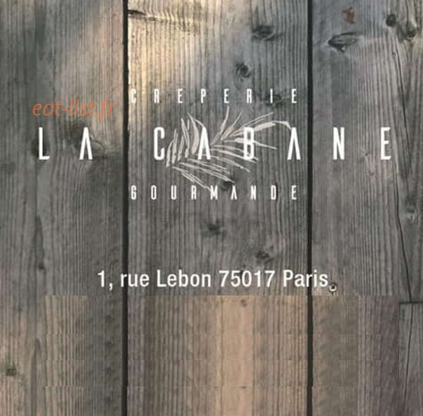 La Cabane Gourmande — carte page 1
