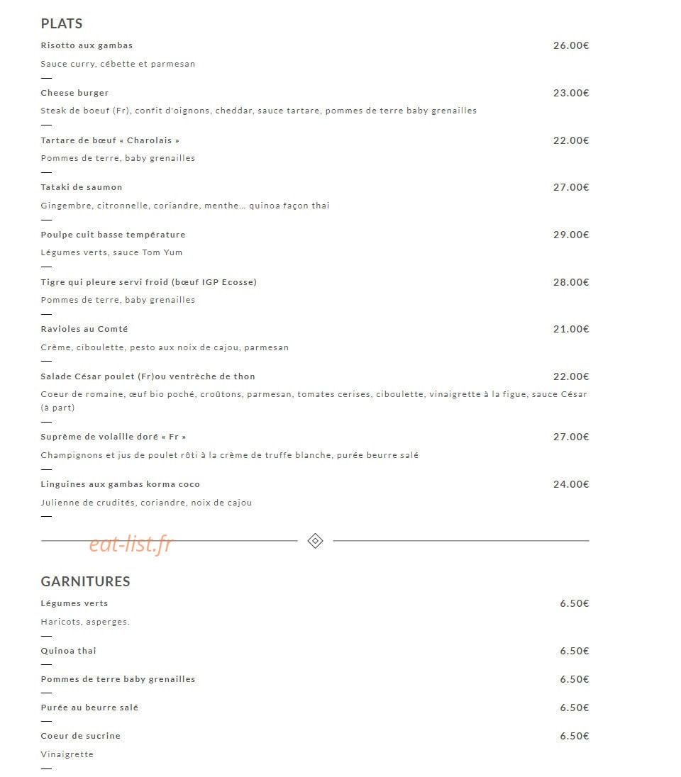 La Cantine de Quentin — carte page 3