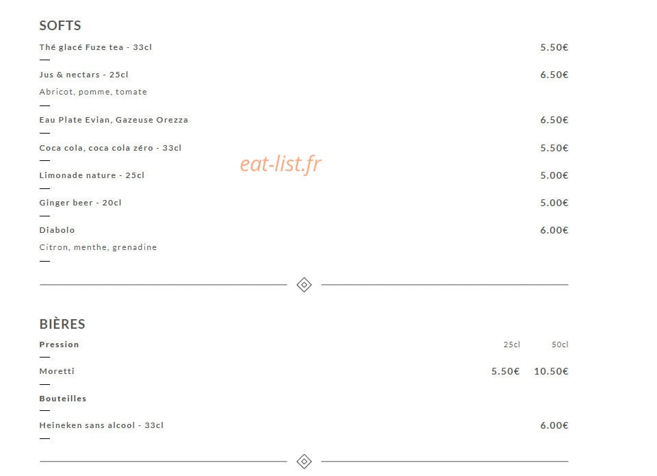 La Cantine de Quentin — carte page 5