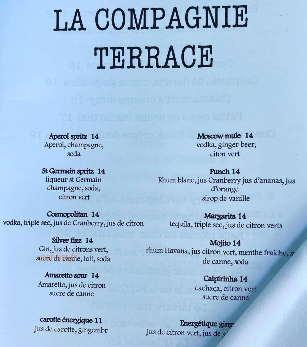La Compagnie — carte page 3
