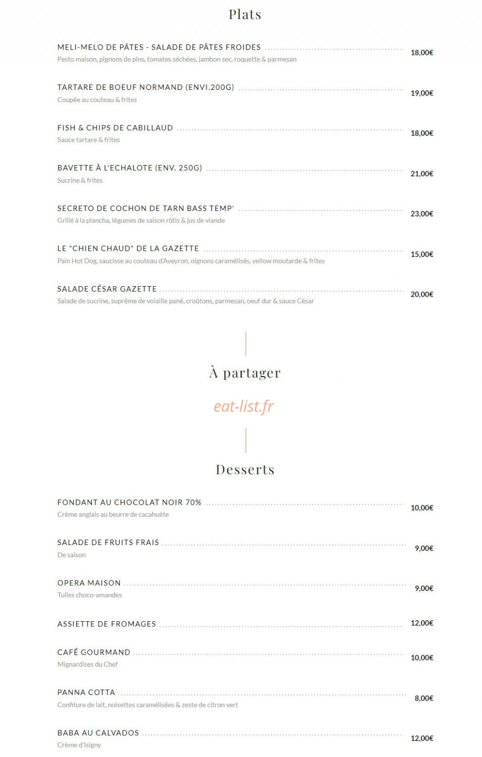 La Gazette — carte page 2