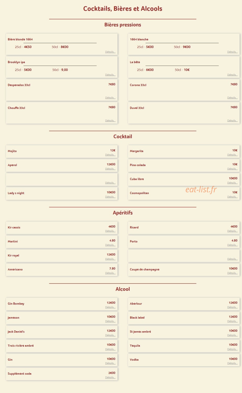 La Lanterne — carte page 2