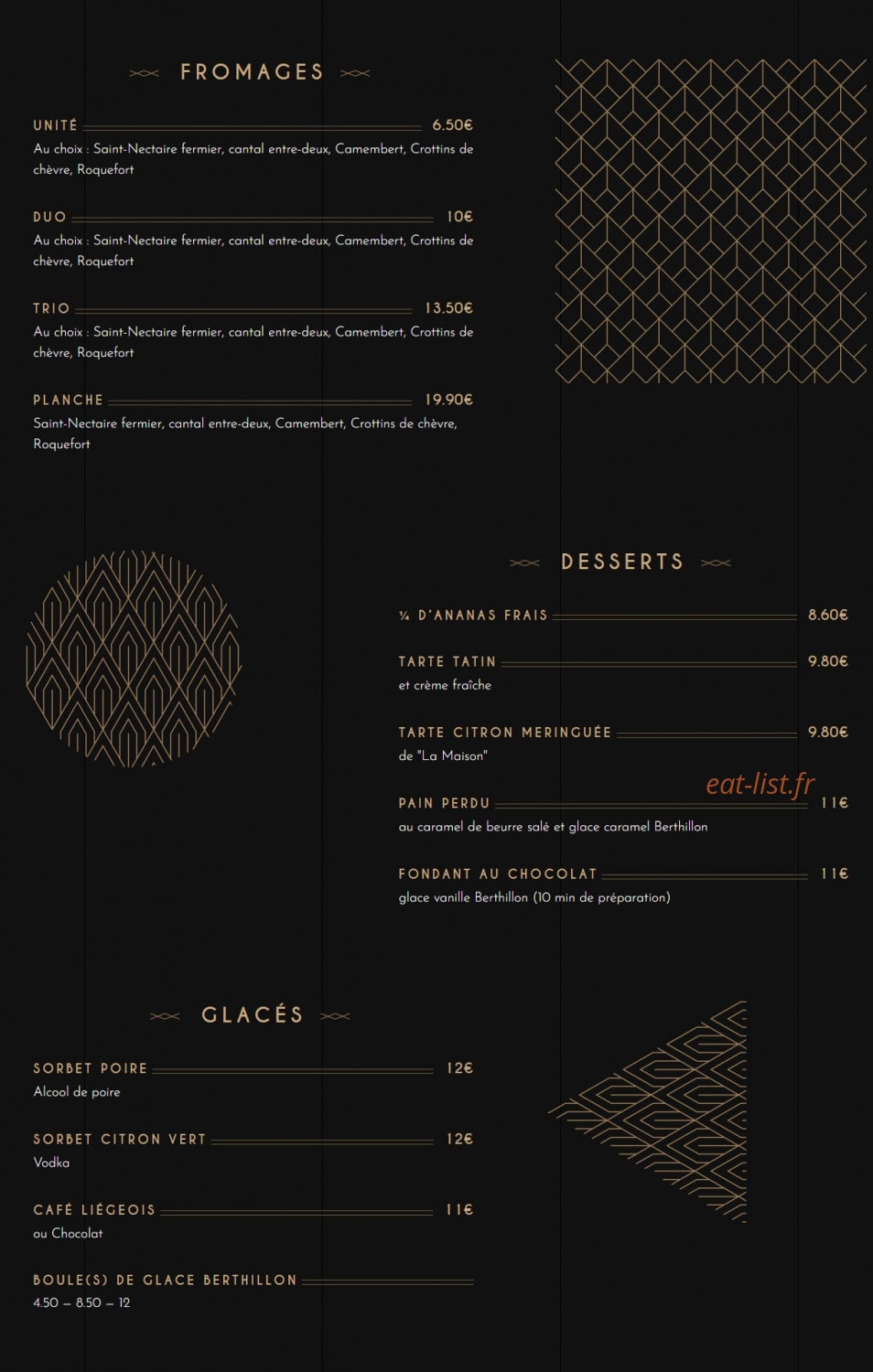 La Maison — carte page 3