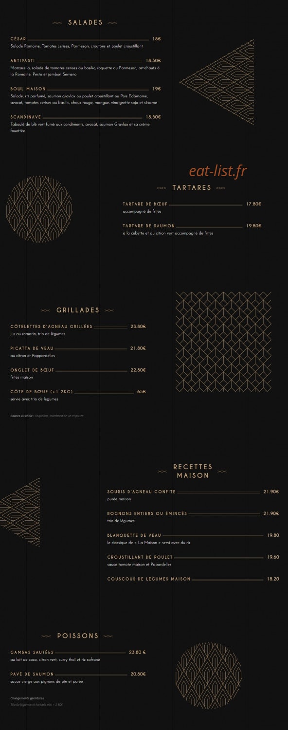 La Maison — carte page 2
