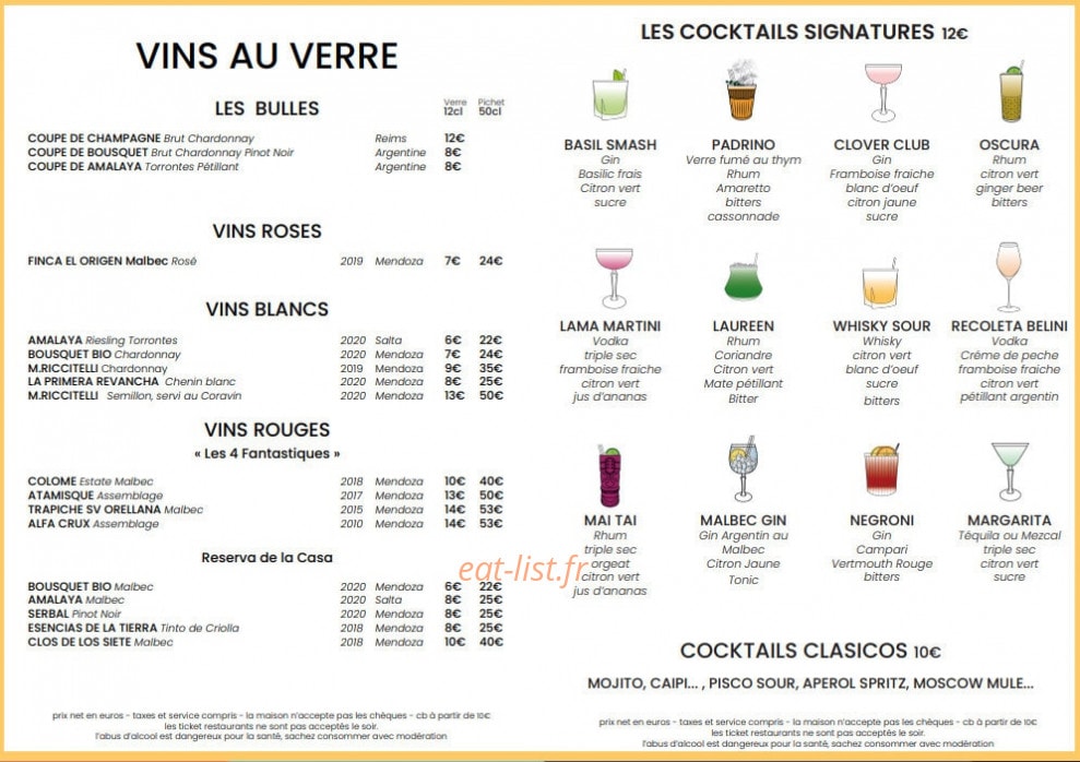 La Recoleta — carte page 2
