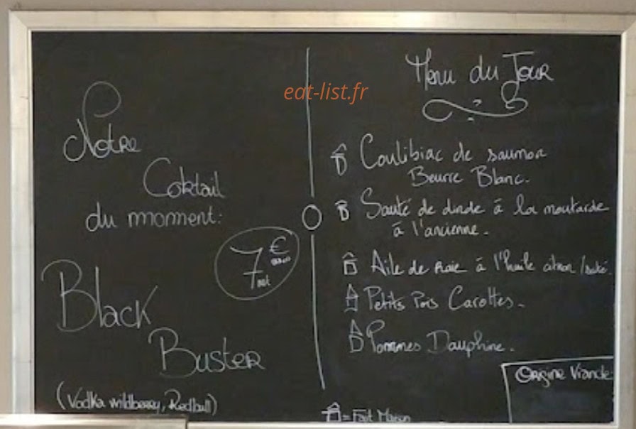 La Terrasse — carte page 1