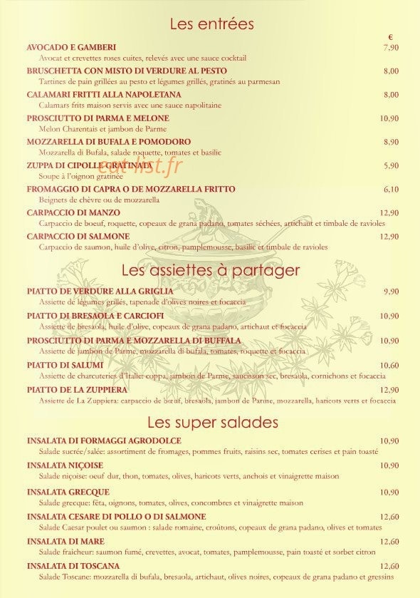 La zuppiera — carte page 2