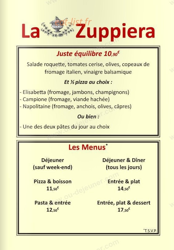 La zuppiera — carte page 6