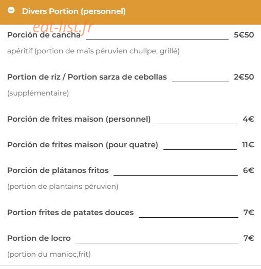 Latino Gourmand — carte page 5