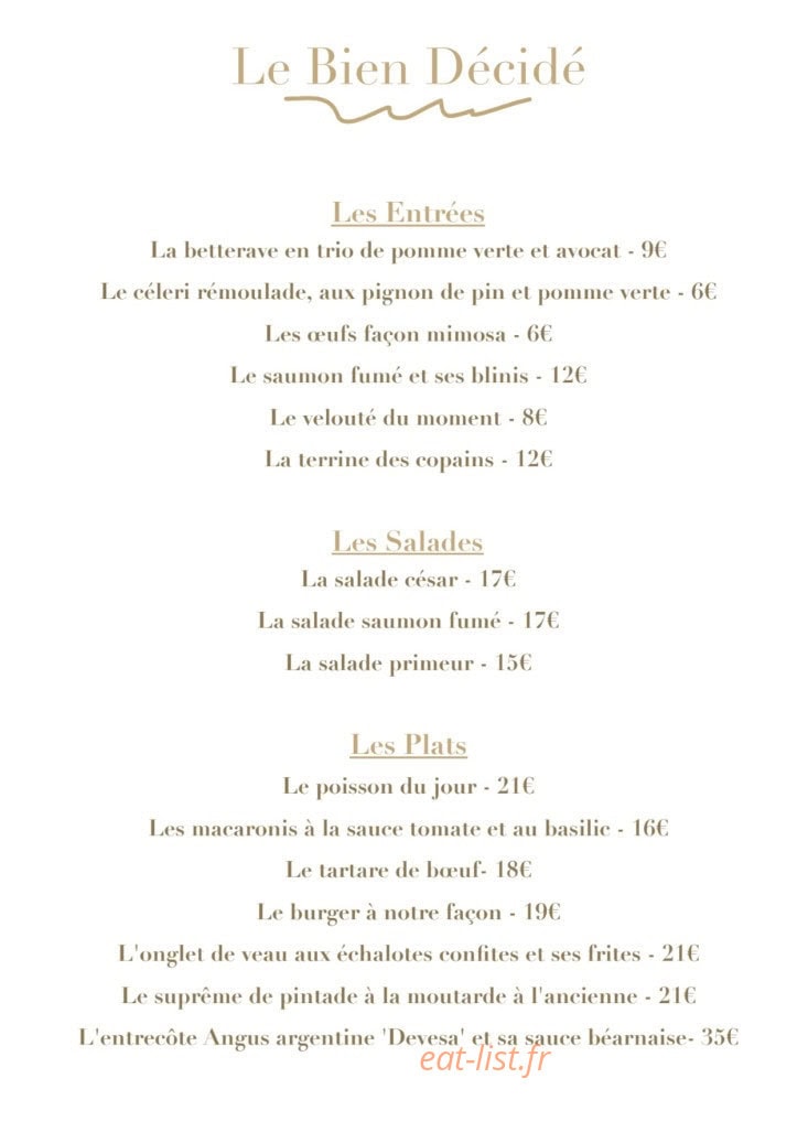 Le Bien Décidé — carte page 1