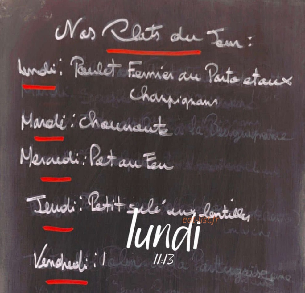 Le Bistrot d' Antoine — carte page 1