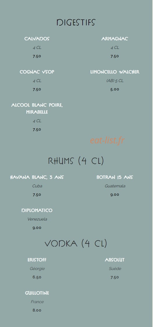 Le Bouquet Wagram — carte page 16