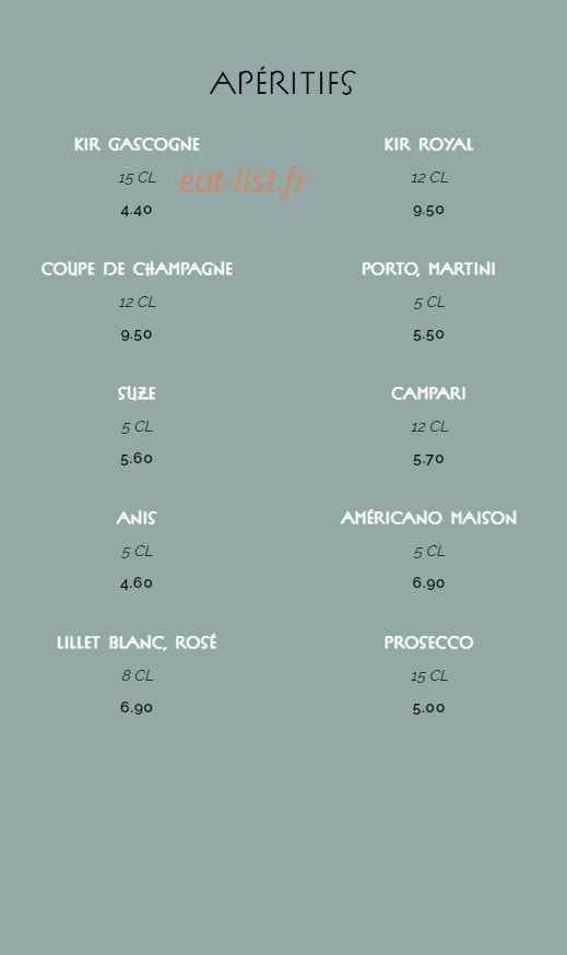 Le Bouquet Wagram — carte page 14