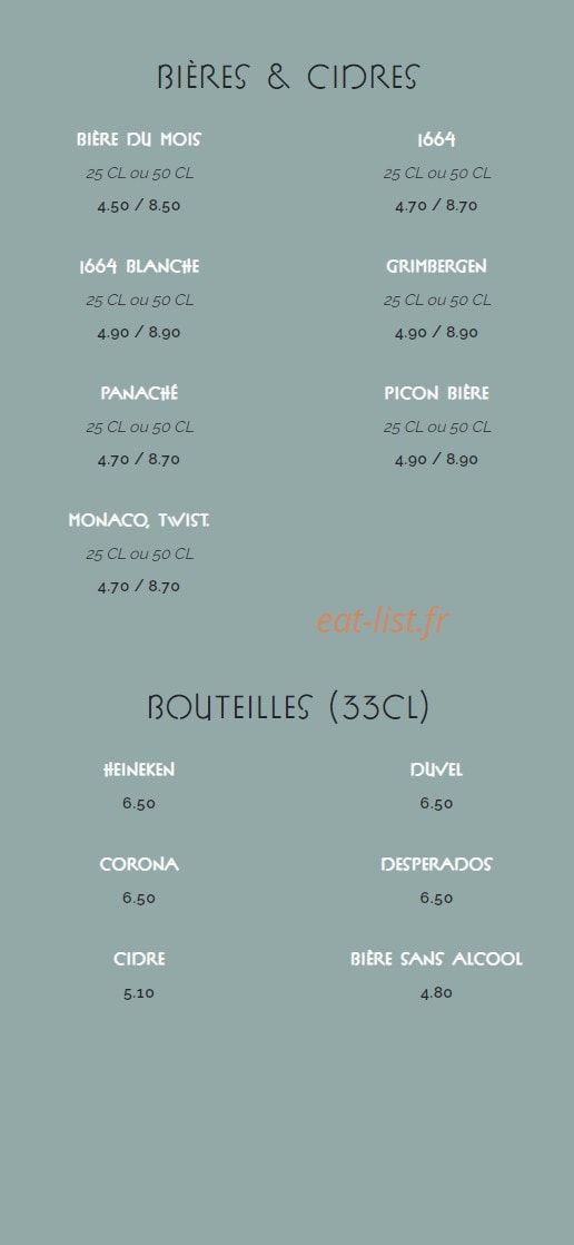 Le Bouquet Wagram — carte page 17
