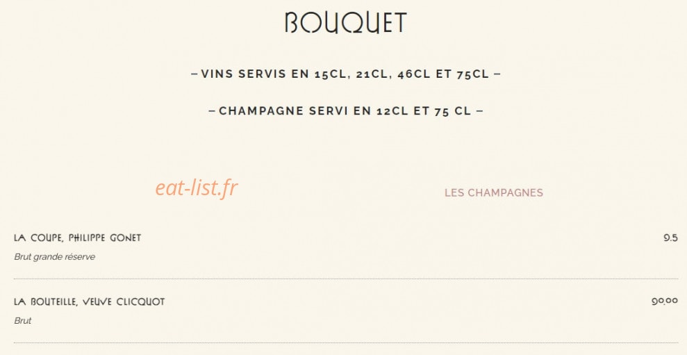 Le Bouquet Wagram — carte page 13