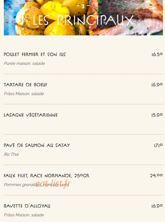 Le Bouquet Wagram — carte page 3