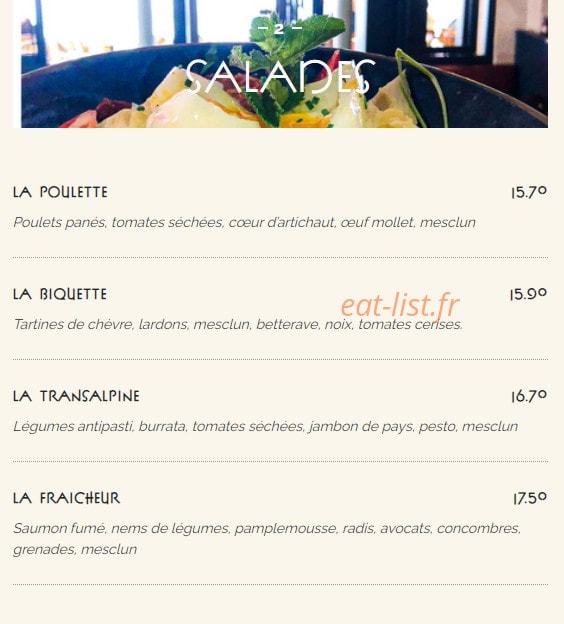 Le Bouquet Wagram — carte page 2