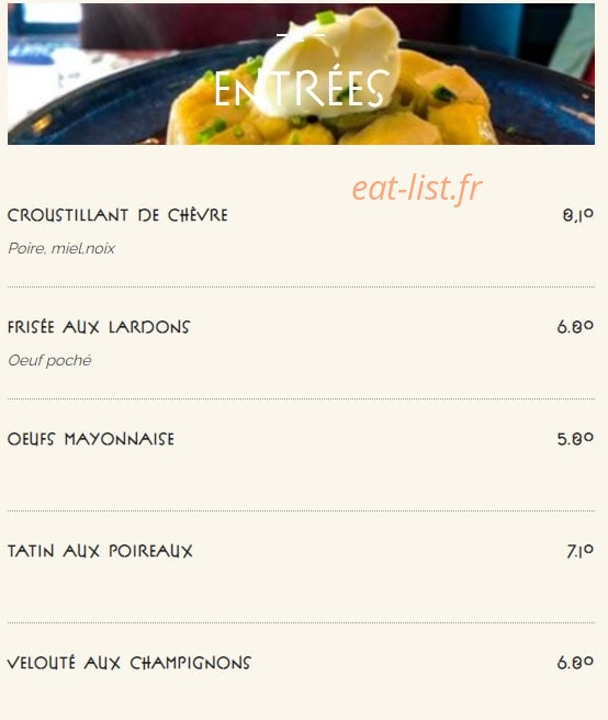 Le Bouquet Wagram — carte page 1
