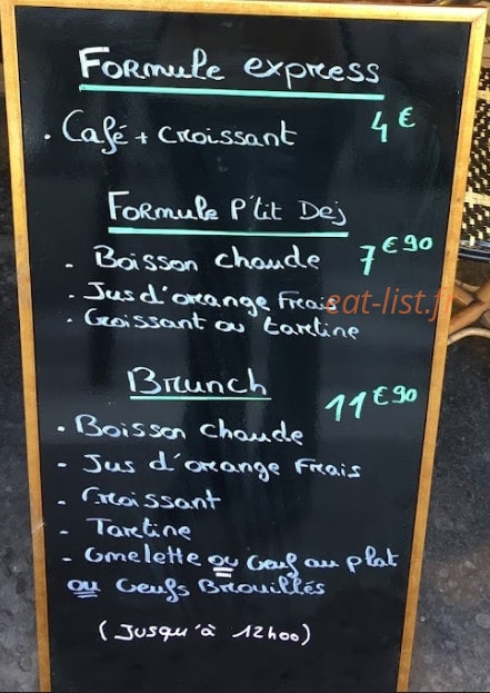 Le Café de Raphaëlle — carte page 1