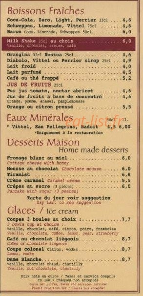 Le Café Ponce — carte page 3