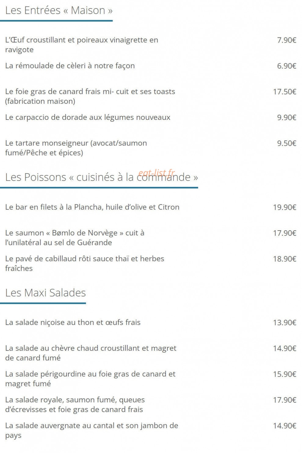Le central — carte page 1