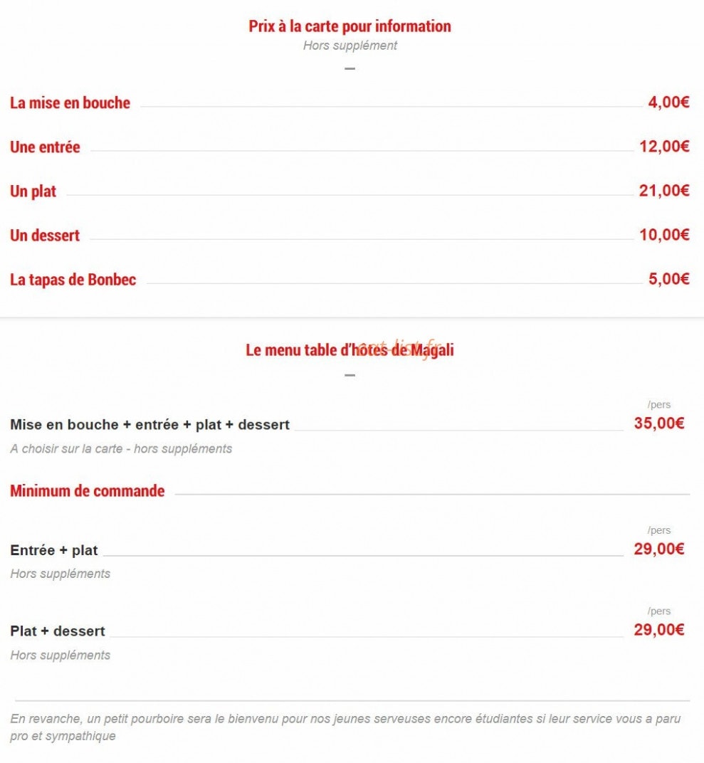 Le Costaud des Batignolles — carte page 2