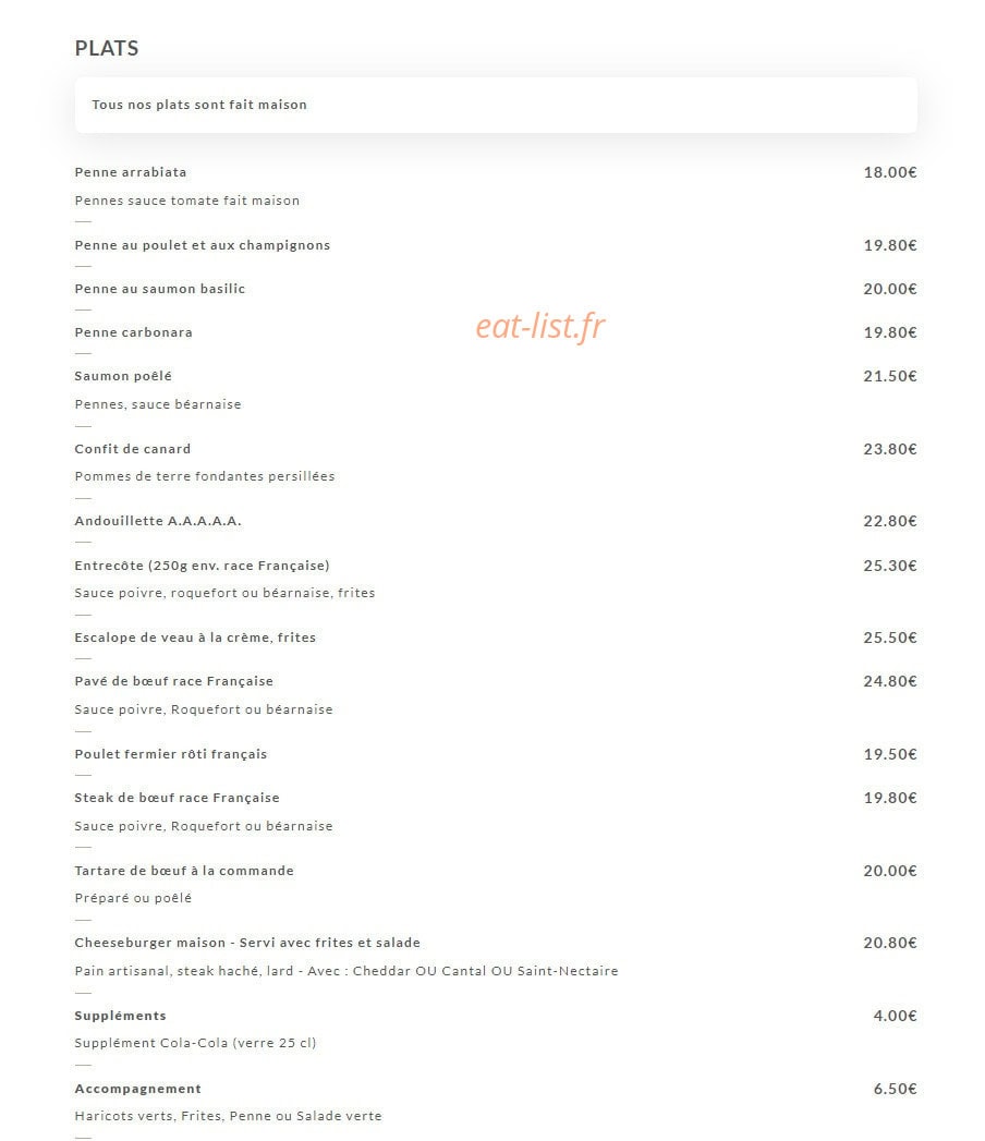 Le Cristal — carte page 2