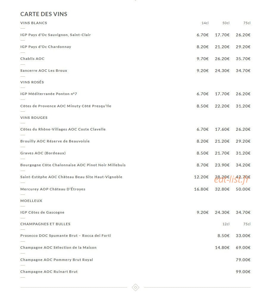 Le Cristal — carte page 16