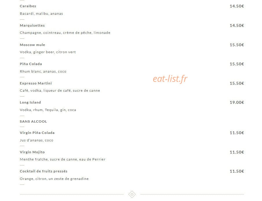 Le Cristal — carte page 14