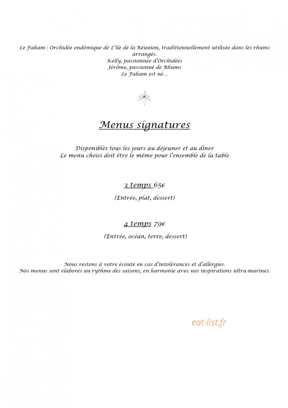 Le Faham — carte page 1
