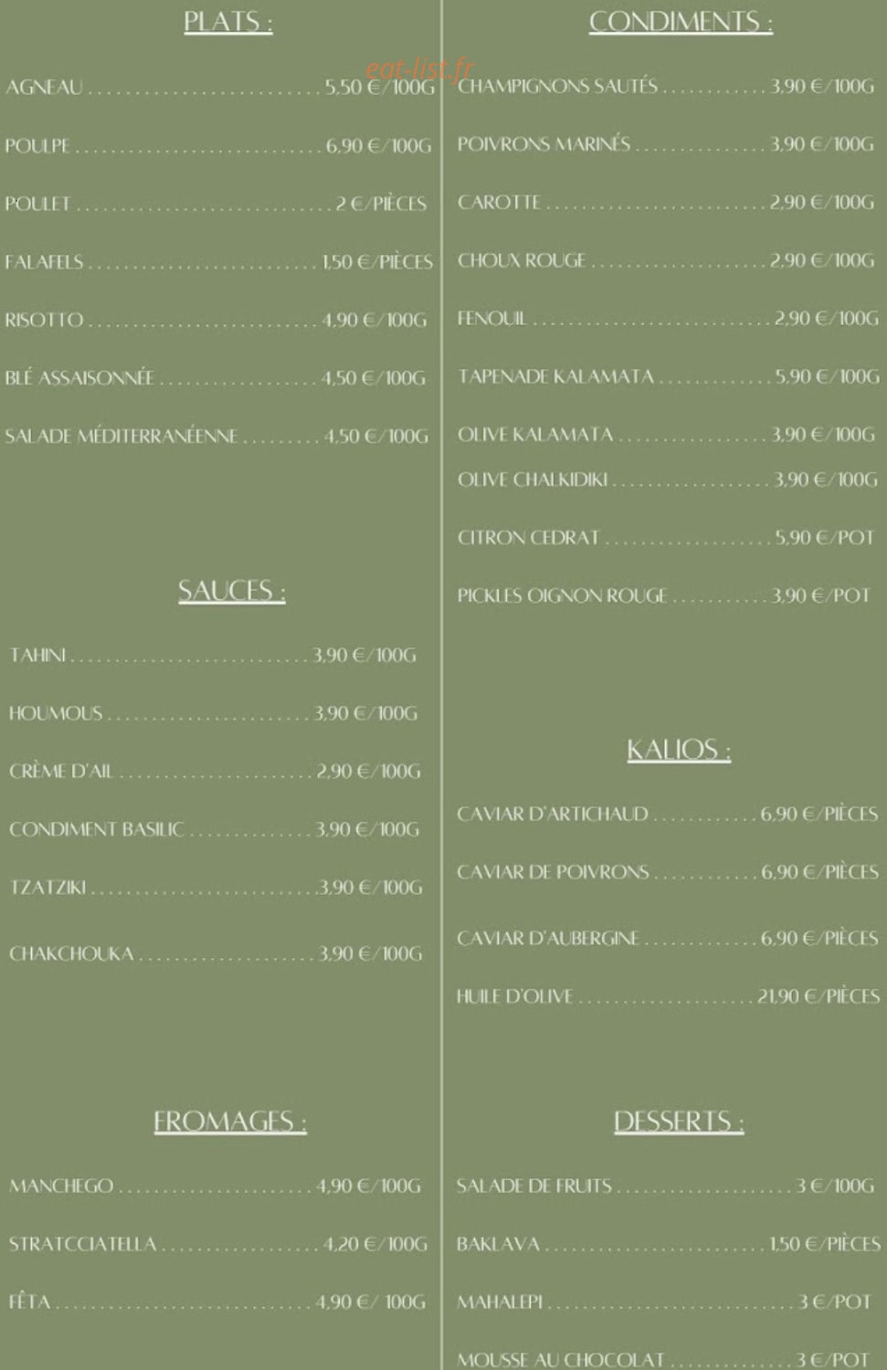 Le Jardin Méditerranéen — carte page 1
