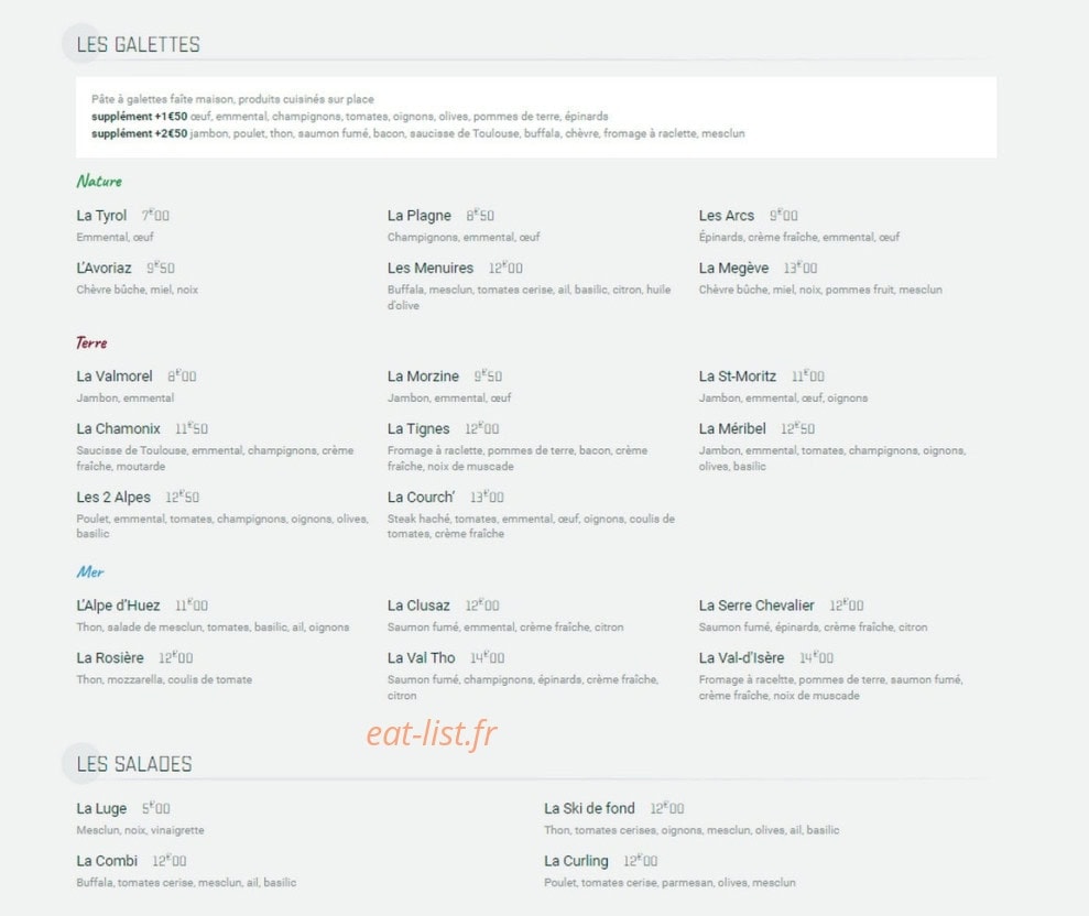 Le Monty — carte page 2