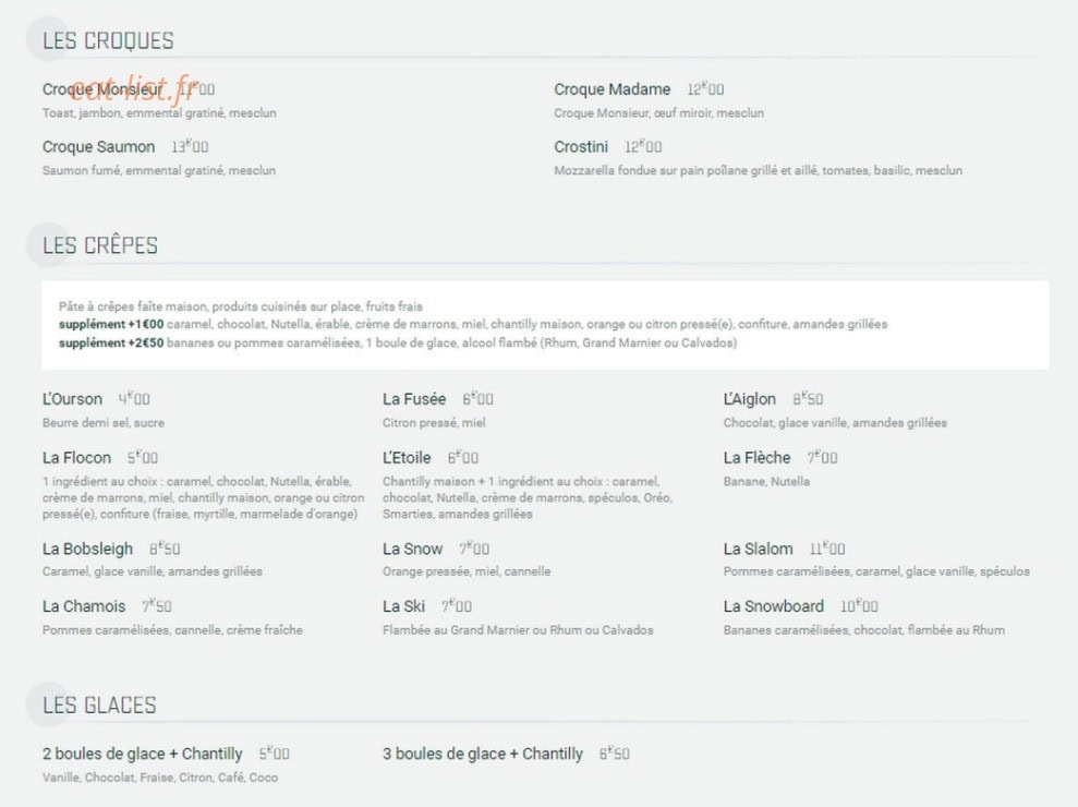 Le Monty — carte page 3