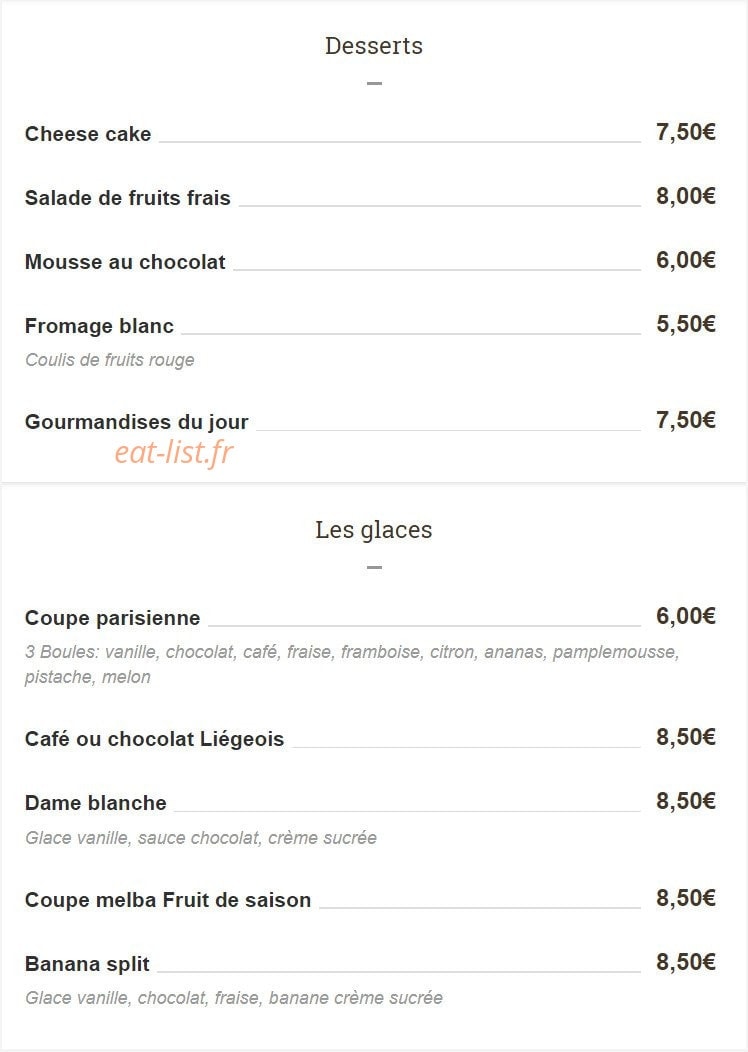 Le P'tit Wagram — carte page 4