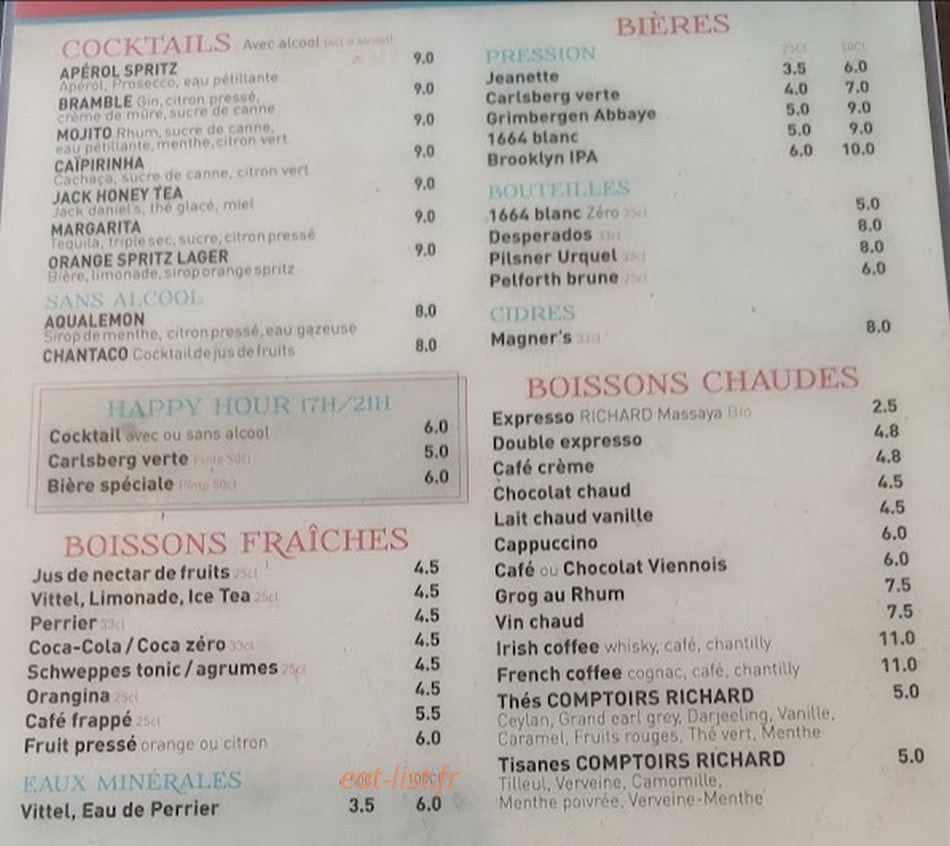 Le Paris Rome — carte page 1