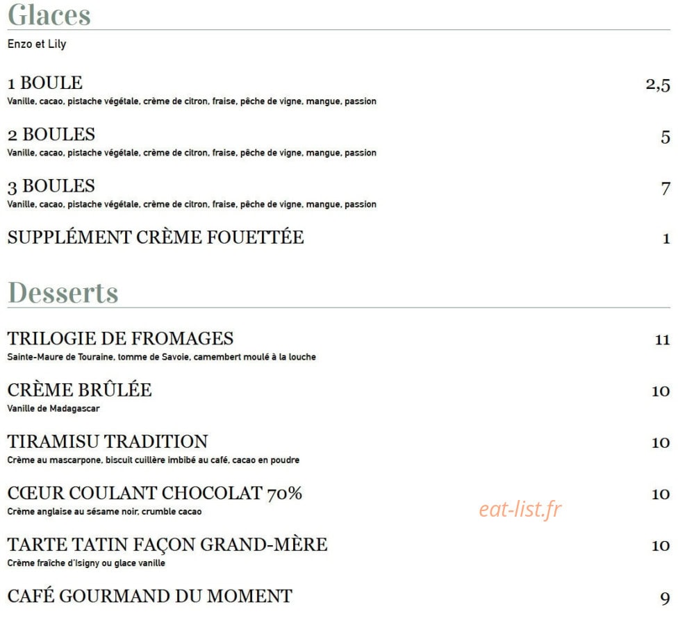 Le Pastel Batignolles — carte page 6