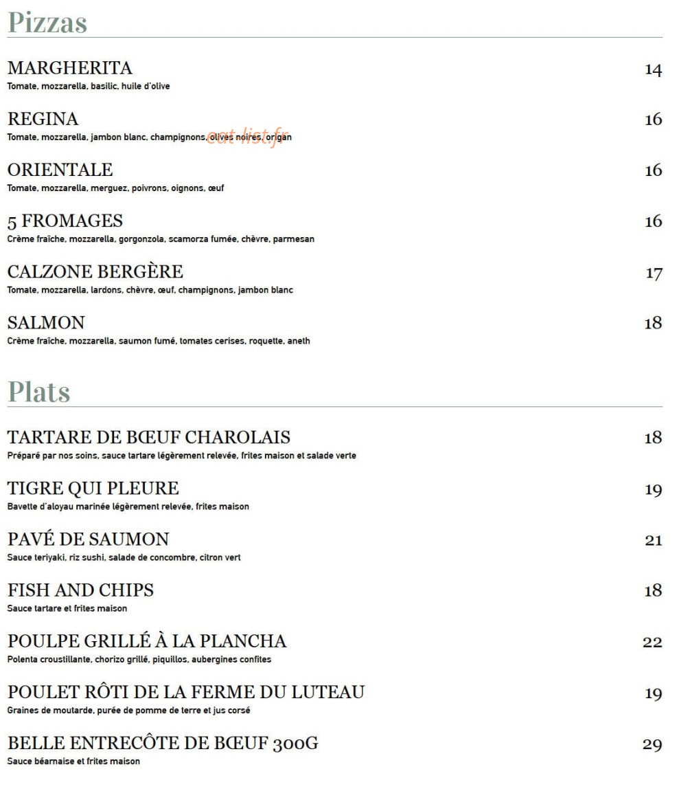 Le Pastel Batignolles — carte page 3