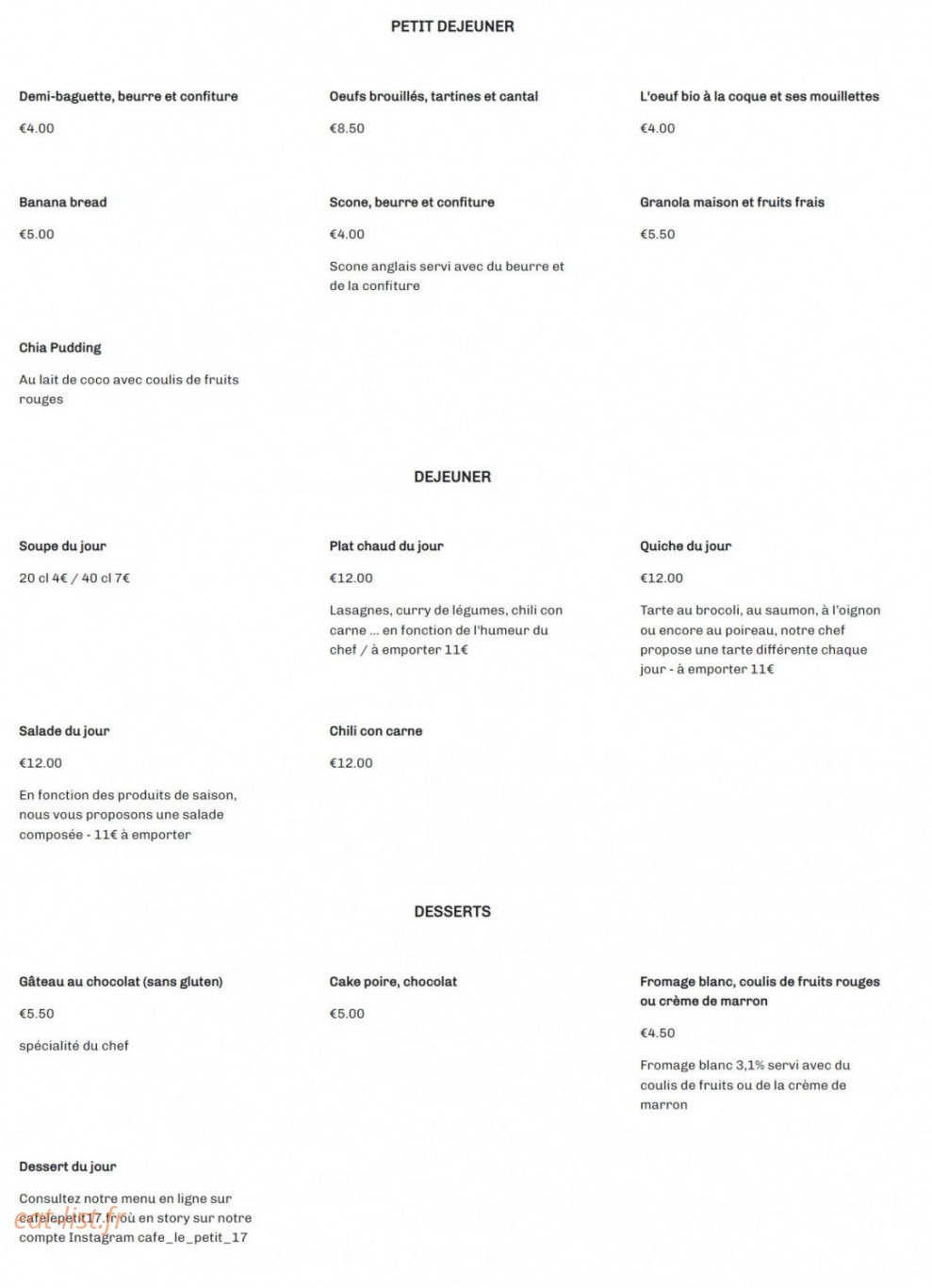 Le Petit 17 — carte page 1