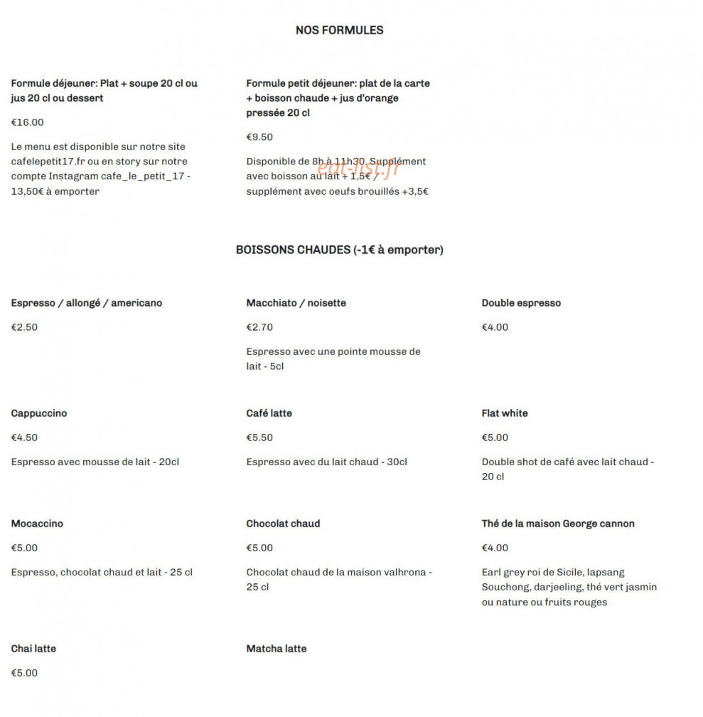 Le Petit 17 — carte page 2
