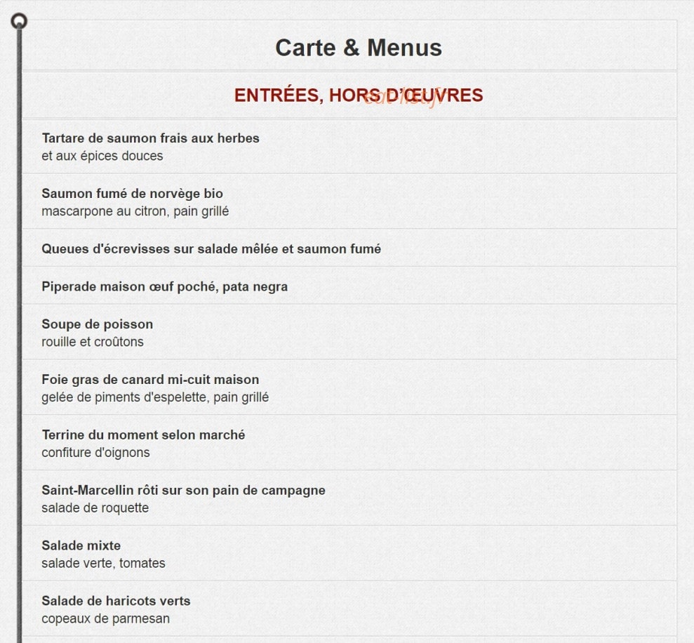 Le Petit Banville — carte page 1