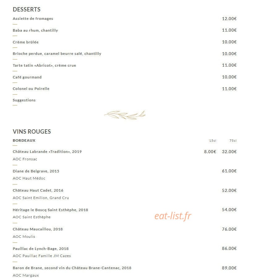 Le Petit Parc — carte page 2