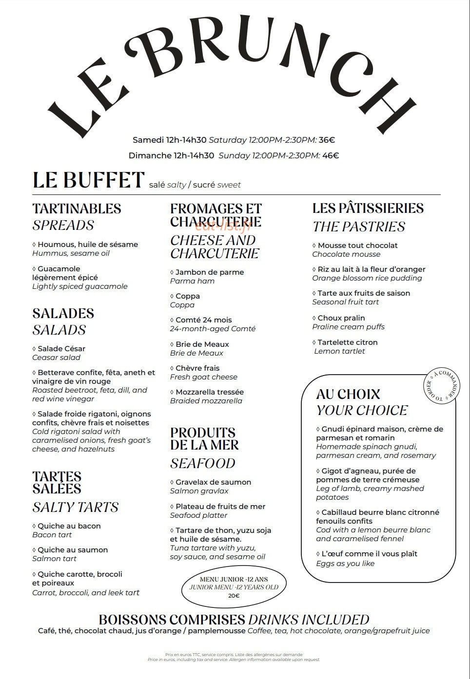 Le Serpentine — carte page 2