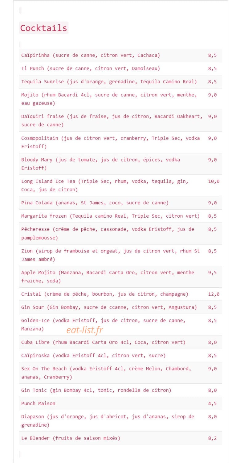 Le Tempo 17 — carte page 14