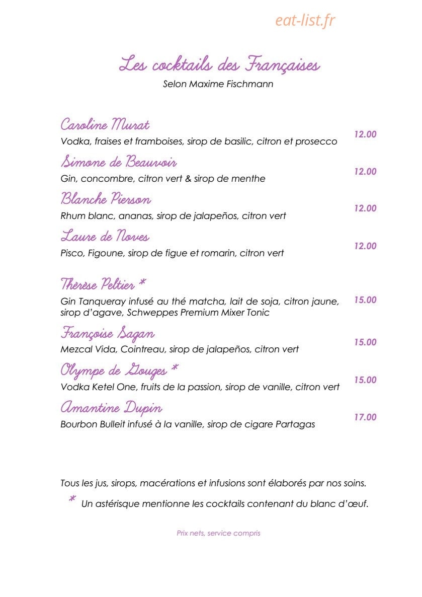 Les Françaises — carte page 8